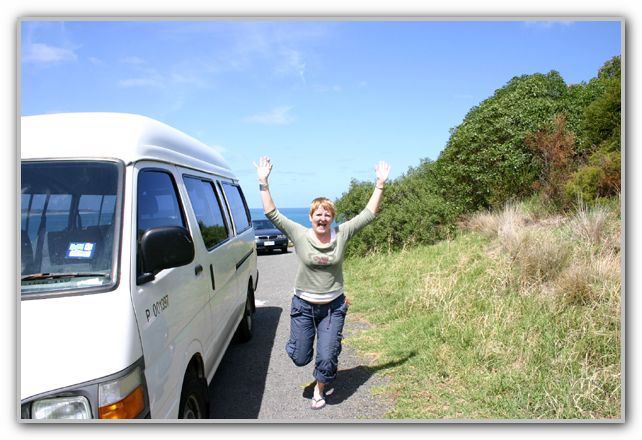 Karen during Drive from Torquay to Lorne Feb 2007 1